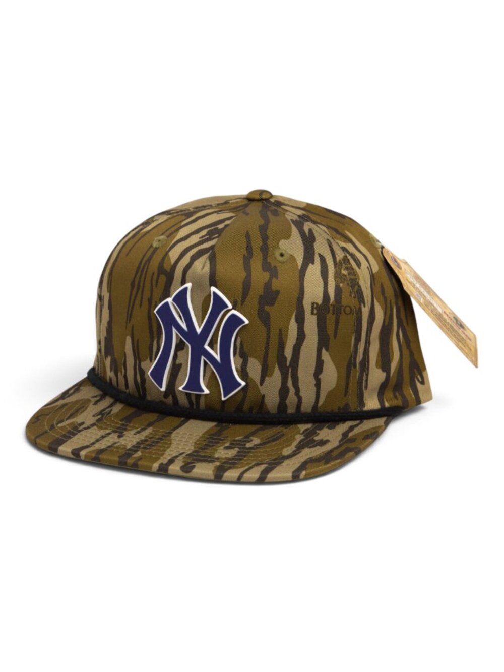 New York Yankees Navy NY 3D Umpqua Rope Hat- Mossy Oak Bottomland/ Black